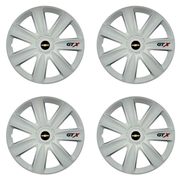 puklice pre  Chevrolet 14 GTX carbon white