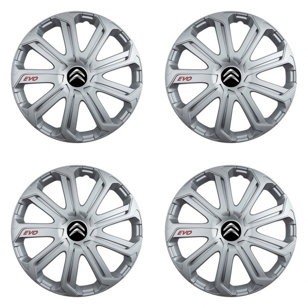 puklice pre  Citroen 14 Evo silver