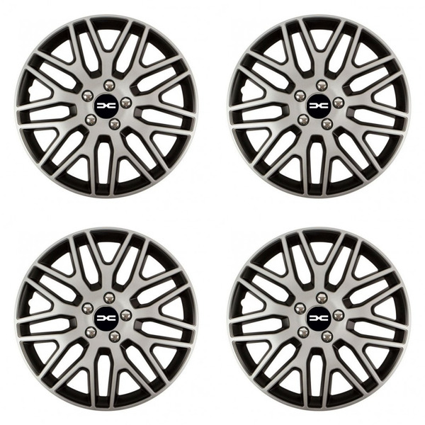 puklice pre  Dacia (nové logo) 14 Dakar NC silver and black