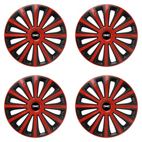 puklice pre  Dacia (nové logo) 16 TREND red and black