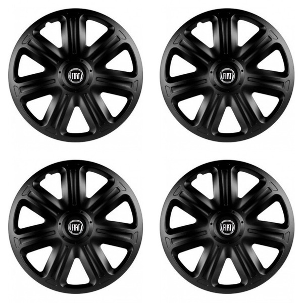 puklice pre  Fiat (čierny) 14 COMFORT BLACK