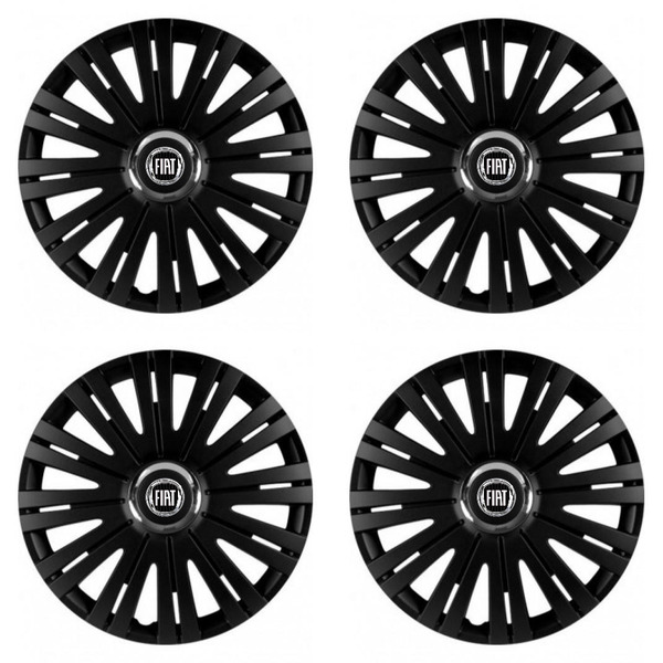 puklice pre  Fiat (čierny) 16 ACTIVE RC BLACK