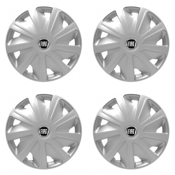 puklice pre  Fiat (čierny) pre dodávky 16 Craft silver