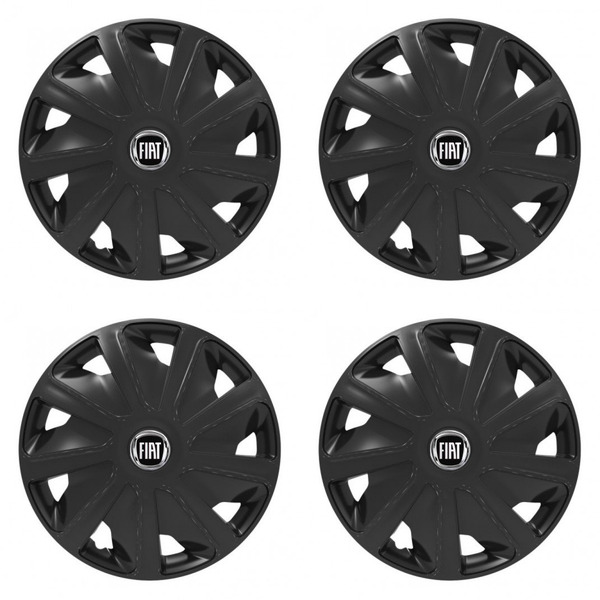 puklice pre  Fiat (čierny) pre dodávky 16 Craft black