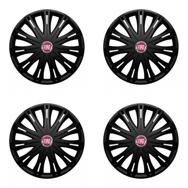 puklice pre  Fiat (červené) 14 SPARK BLACK1