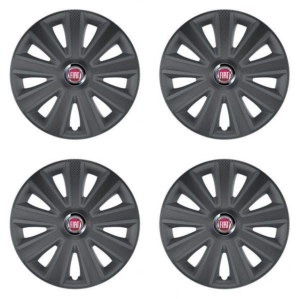 puklice pre  Fiat (červené) 14 Aviator carbon RC grafite