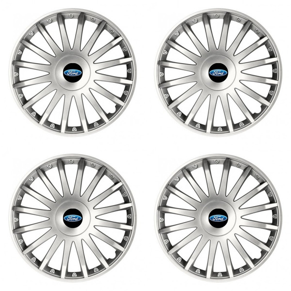 puklice pre  Ford 15 CRYSTAL silver