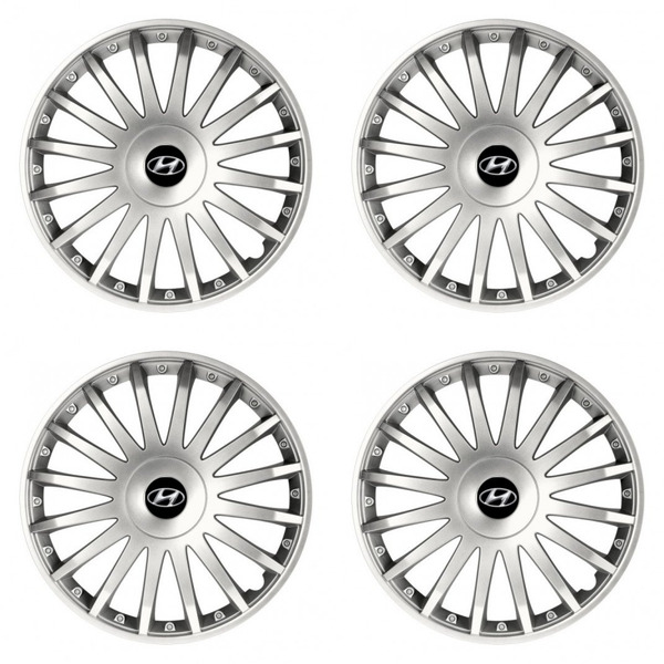 puklice pre  Hyundai 16 CRYSTAL silver