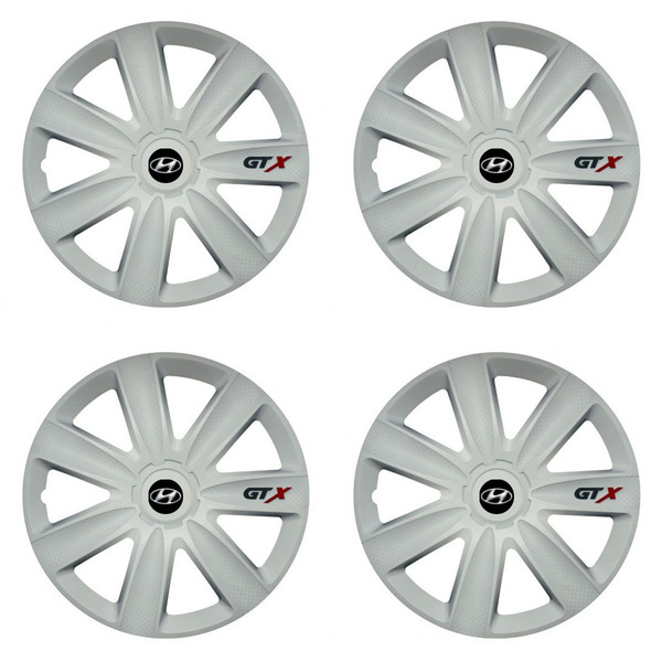 puklice pre  Hyundai 14 GTX carbon white