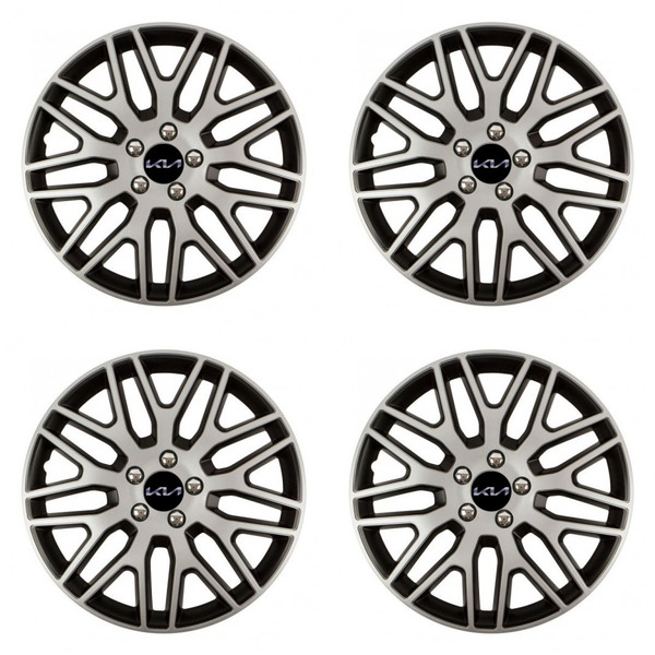 puklice pre  Kia (nové logo) 14 Dakar NC silver and black