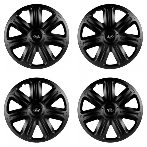 puklice pre  Kia (staršie logo) 15 COMFORT BLACK