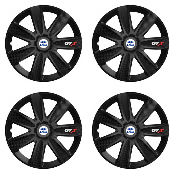 puklice pre  Lada 14 GTX CARBON black