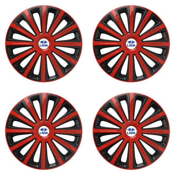 puklice pre  Lada 16 TREND red and black