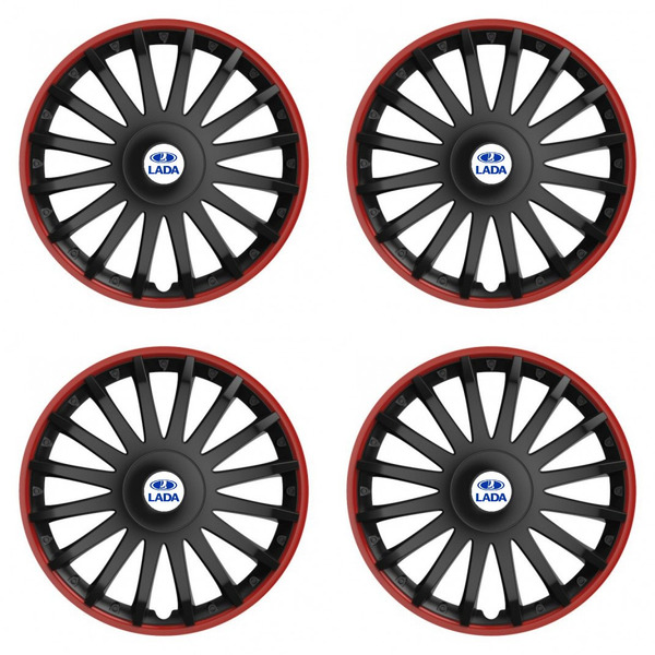 puklice pre  Lada 15 CRYSTAL RO black