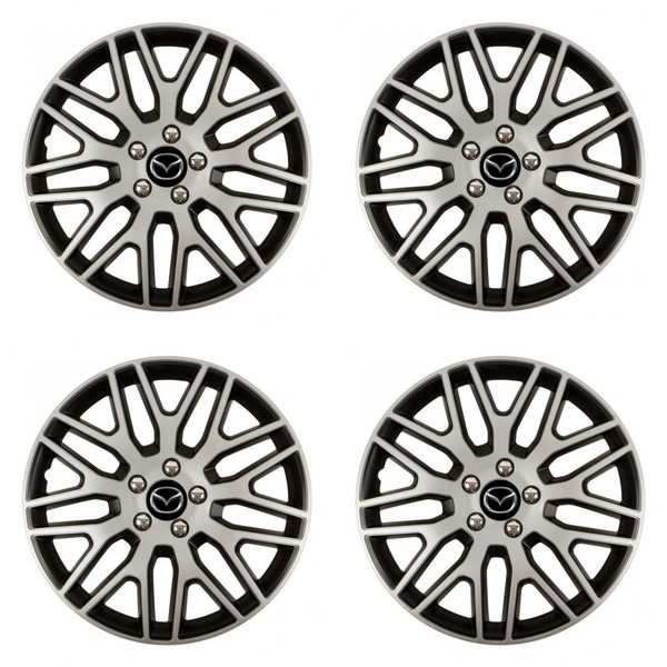 puklice pre  Mazda 14 Dakar NC silver and black