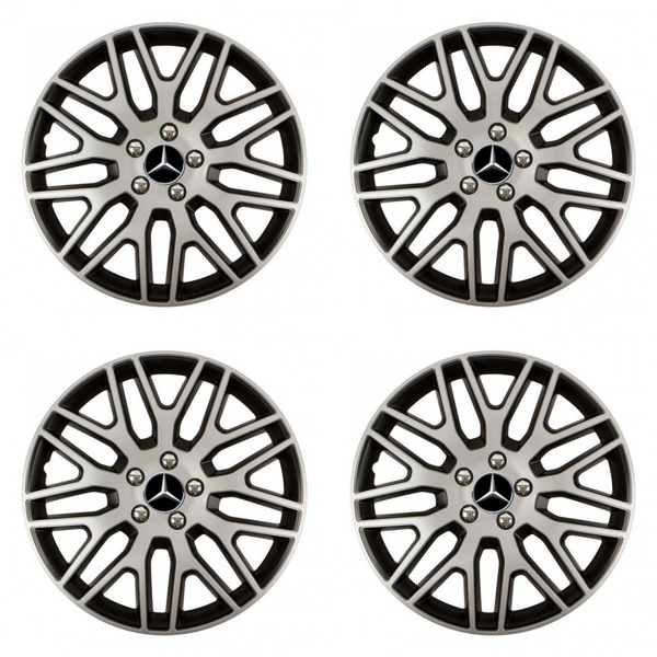 puklice pre  Mercedes 14 Dakar NC silver and black