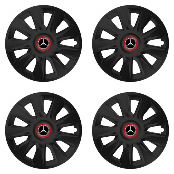 puklice pre  Mercedes 17 STRATOS RR black