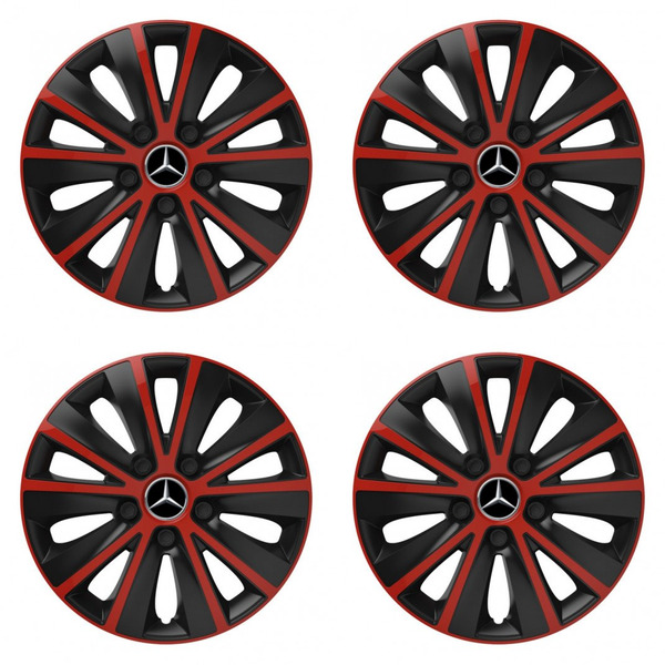 puklice pre  Mercedes 14 RAPIDE red and black