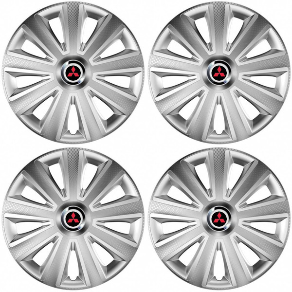 puklice pre  Mitsubishi (červené) 14 Aviator carbon RC silver