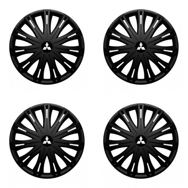 puklice pre  Mitsubishi (strieborné) 16 SPARK BLACK