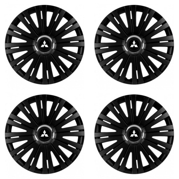 puklice pre  Mitsubishi (strieborné) 15 ACTIVE RC BLACK