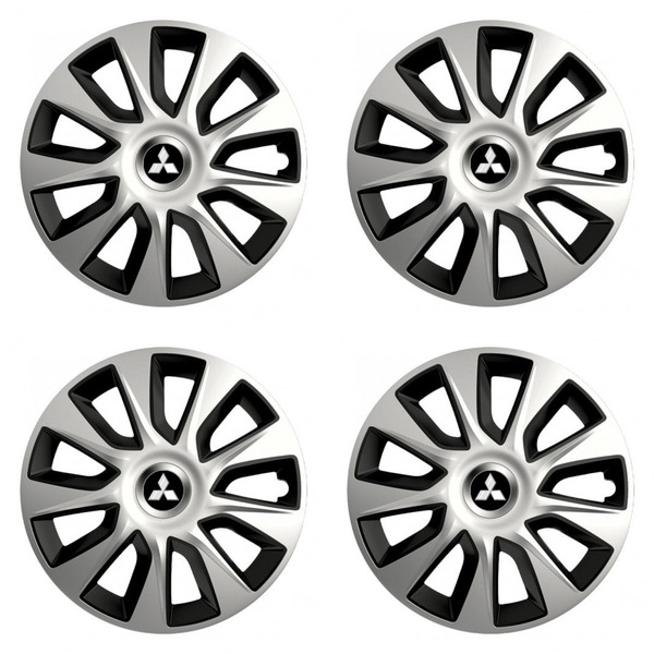 puklice pre  Mitsubishi (strieborné) 17 STRATOS double colour