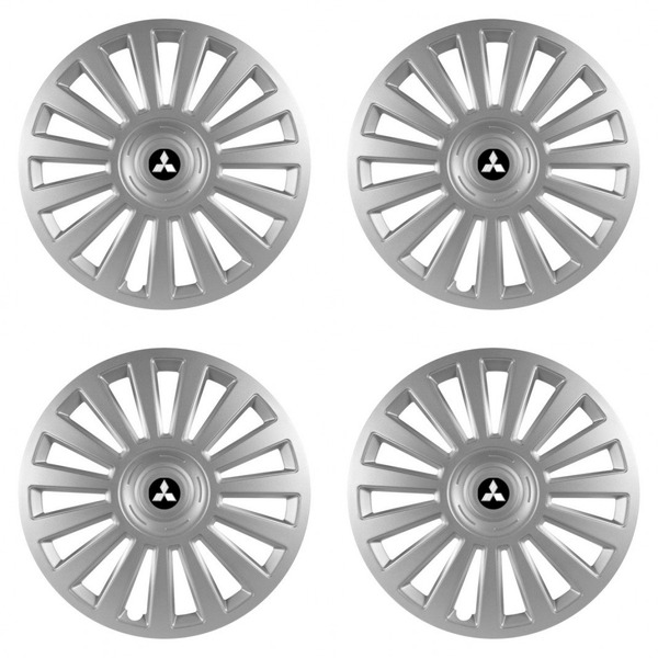 puklice pre  Mitsubishi (strieborné) 16 Luxury