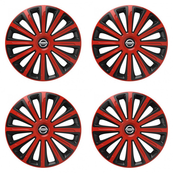 puklice pre  Nissan 16 TREND red and black