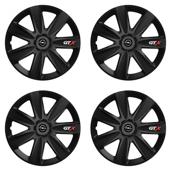 puklice pre  Opel 14 GTX CARBON black