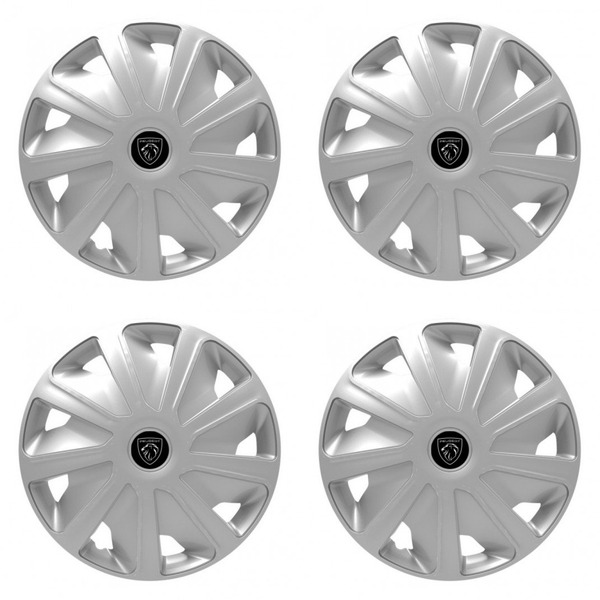 puklice pre  Peugeot (nové logo) pre dodávky 16 Craft silver