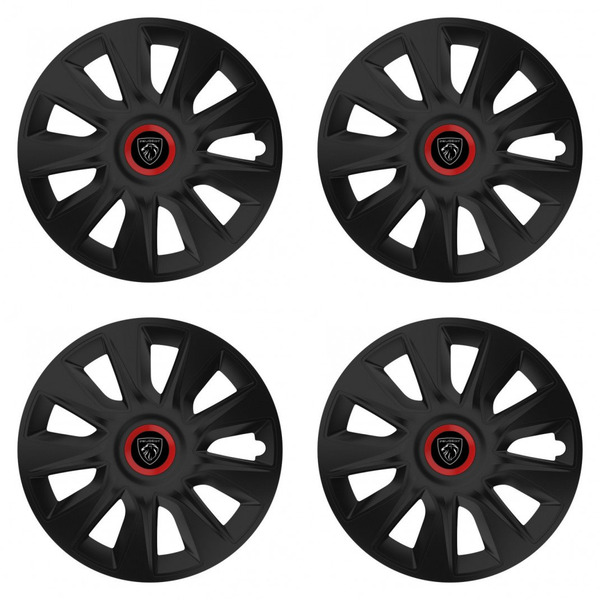 puklice pre  Peugeot (nové logo) 16 STRATOS RR black