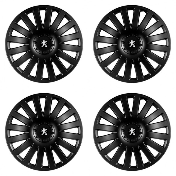 puklice pre  Peugeot (staršie logo) 15 Smart black