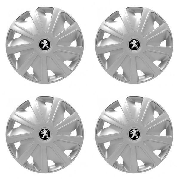 puklice pre  Peugeot (staršie logo) pre dodávky 15 Craft silver