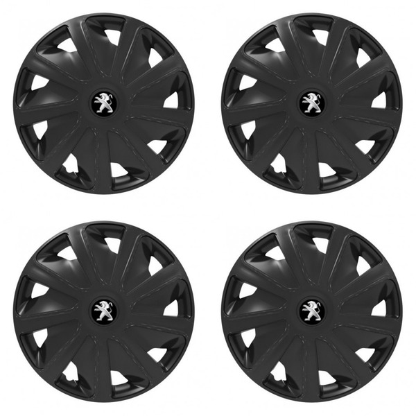 puklice pre  Peugeot (staršie logo) pre dodávky 16 Craft black