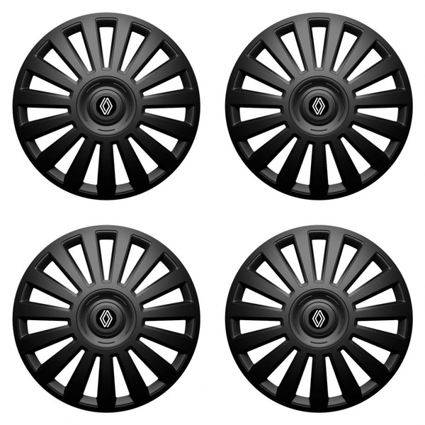 puklice pre  Renault (nové logo) 15 Luxury black