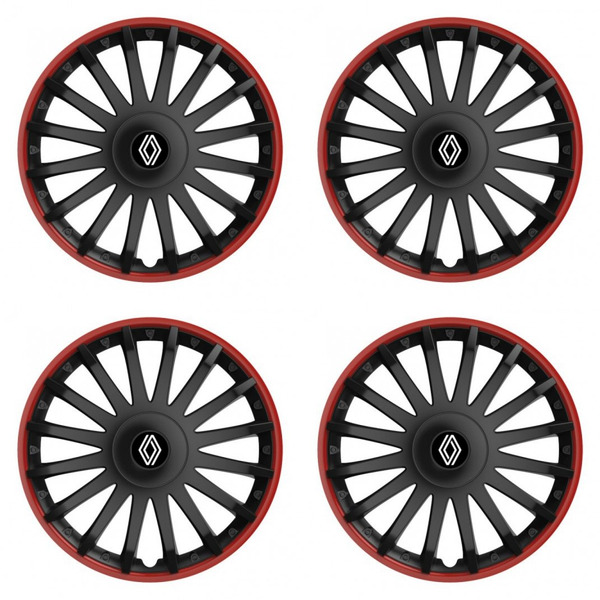 puklice pre  Renault (nové logo) 16 CRYSTAL RO black