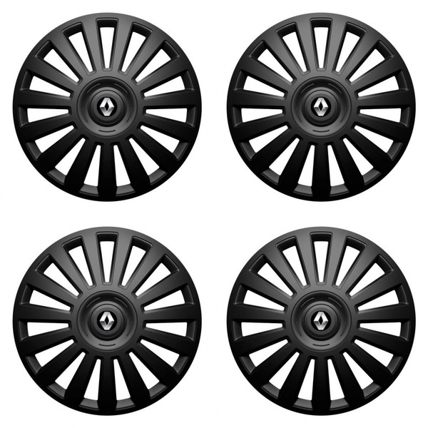 puklice pre  Renault (staršie logo) 16 Luxury black