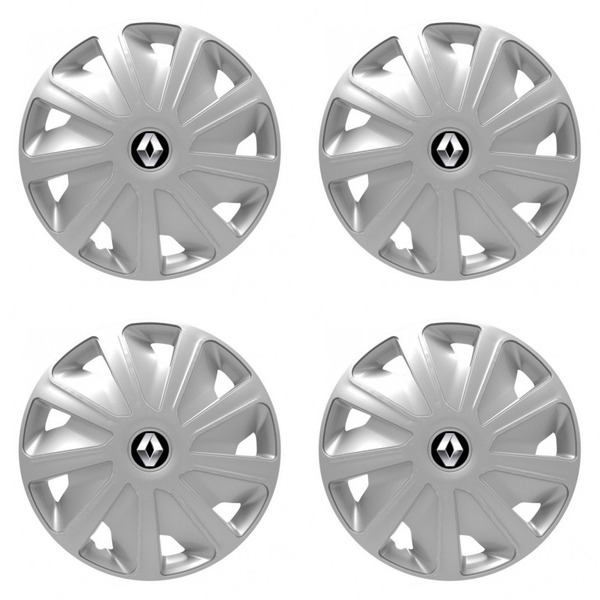 puklice pre  Renault (staršie logo) pre dodávky 16 Craft silver