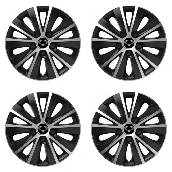 puklice pre  Sangyong 14 RAPIDE silver and black