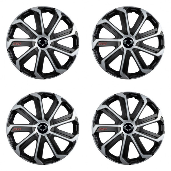 puklice pre  Sangyong 14 Evo black&silver