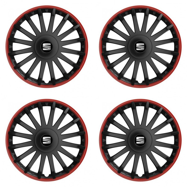 puklice pre  Seat 16 CRYSTAL RO black