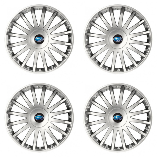 puklice pre  Subaru 15 CRYSTAL silver