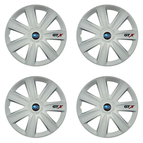 puklice pre  Subaru 17 GTX carbon white