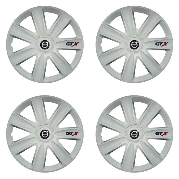 puklice pre  Volvo (čierne) 14 GTX carbon white