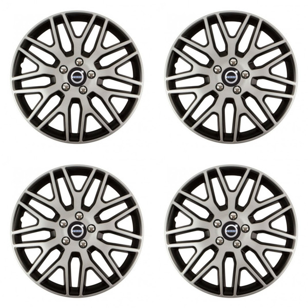 puklice pre  Volvo (čierne) 14 Dakar NC silver and black