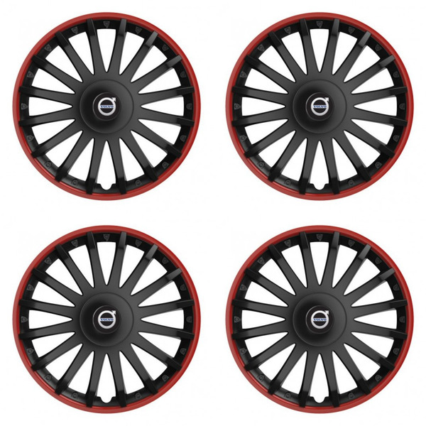 puklice pre  Volvo (čierne) 15 CRYSTAL RO black