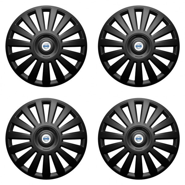 puklice pre  Volvo (biele) 14 Luxury black