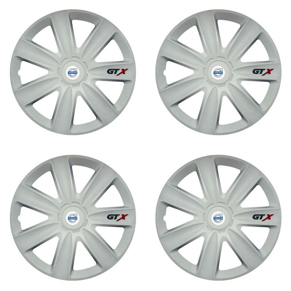 puklice pre  Volvo (biele) 17 GTX carbon white