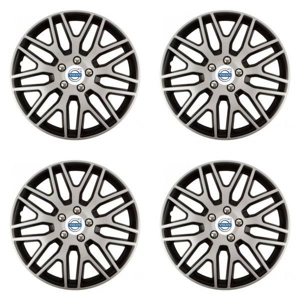 puklice pre  Volvo (biele) 14 Dakar NC silver and black