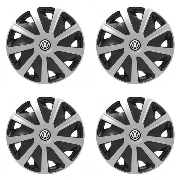 puklice pre  VW (čierne) pre dodávky 16 Craft silver and black